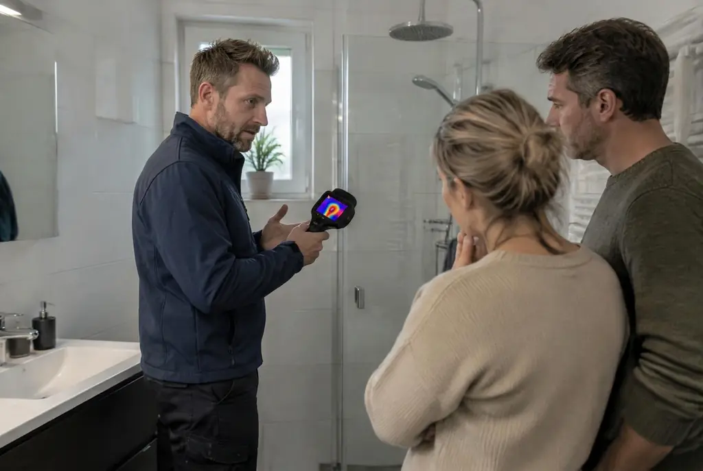 Lekdetectie Tiel – specialist legt bevindingen uit aan bewoner